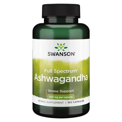 Swanson Ashwagandha 900mg (450mg per cap) ( 100 Caps)