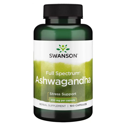 Swanson Ashwagandha 900mg (450mg per cap) ( 100 Caps)