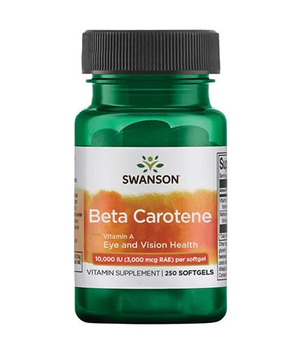 Swanson Beta-Carotene Vitamin A 10,000 IU – 250 Softgels