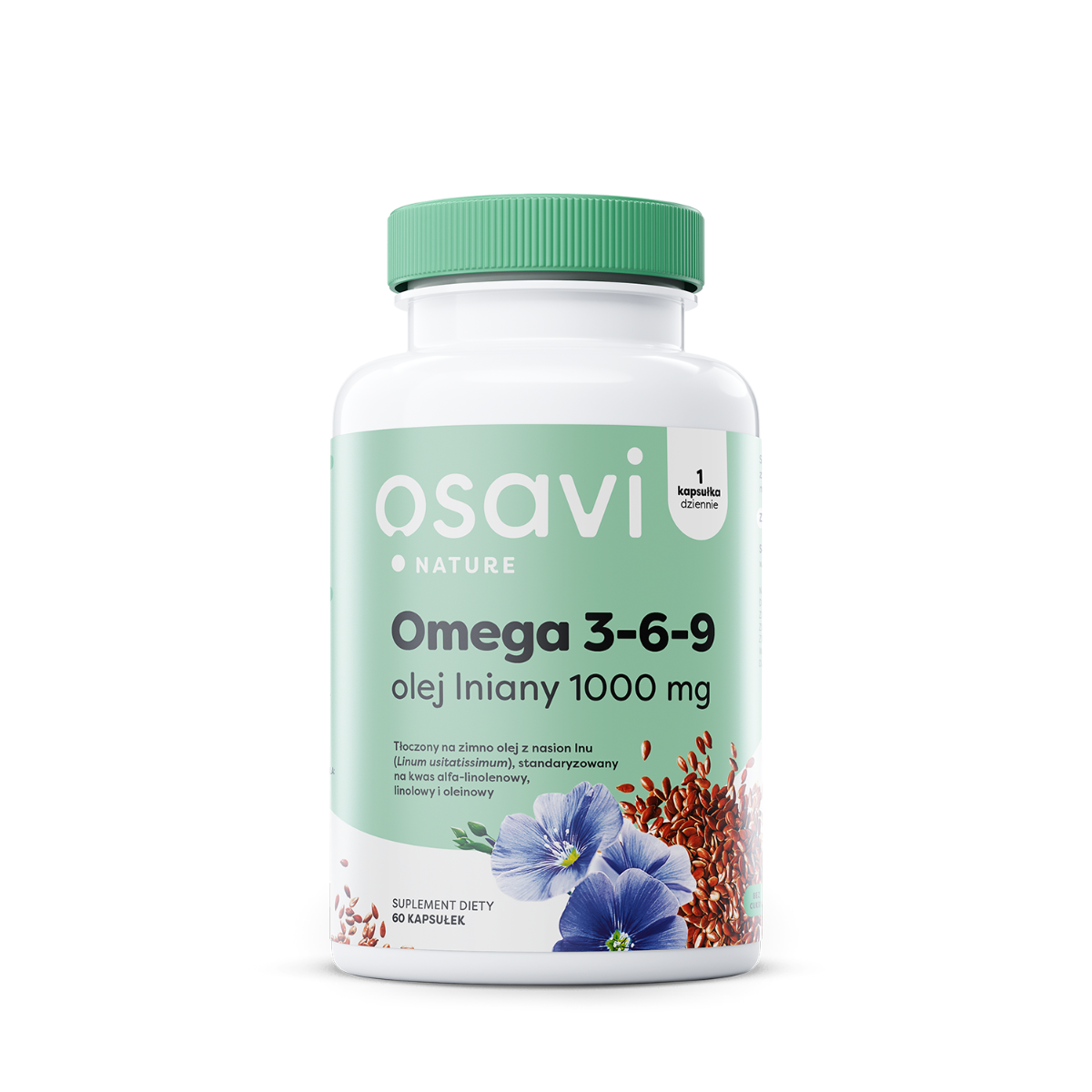 Omega 3-6-9 Flaxseed Oil 1000 mg - 60 softgels