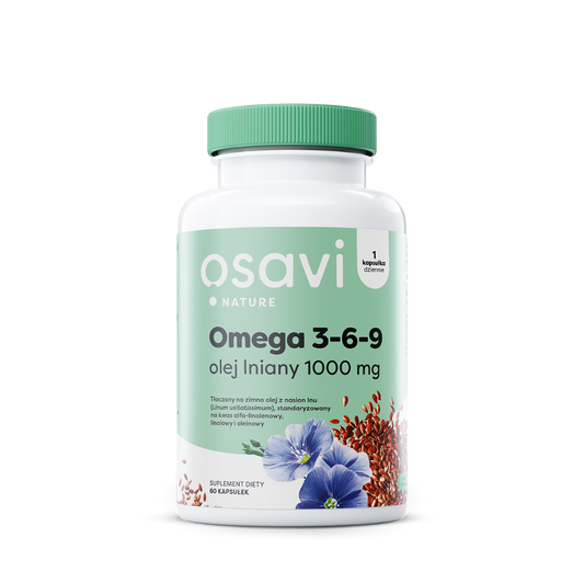 Omega 3-6-9 Flaxseed Oil 1000 mg - 60 softgels