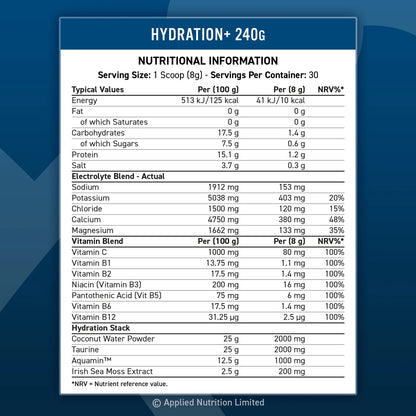 Hydration+ Complete Electrolyte & Vitamin Powder