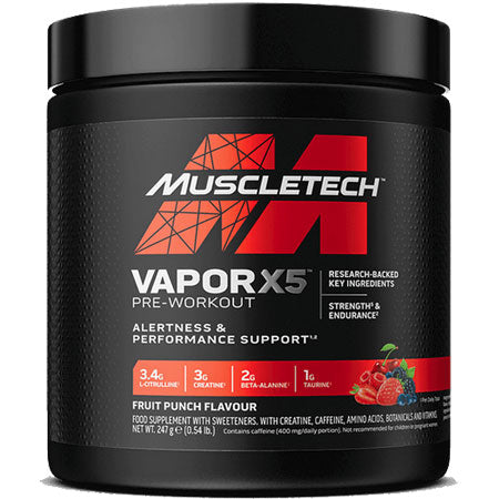 Vapor X5 - MuscleTech - Fruit Punch 247grams