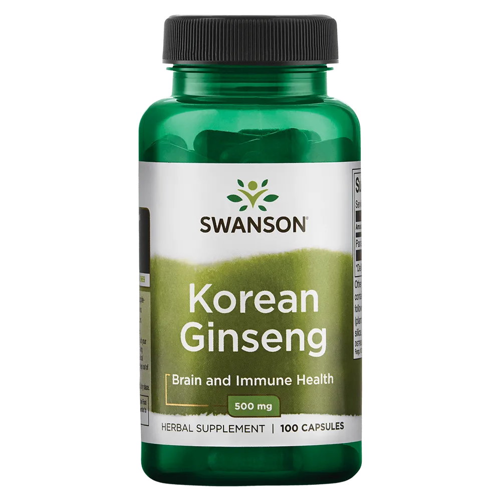 Korean Ginseng, 500mg – 100caps