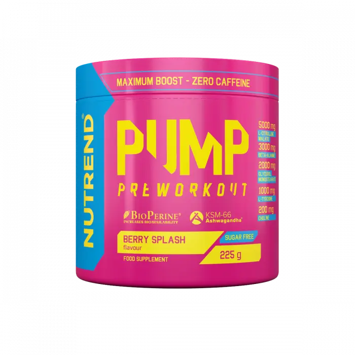 Pump Pre-workout without caffeine Nutrend 250g