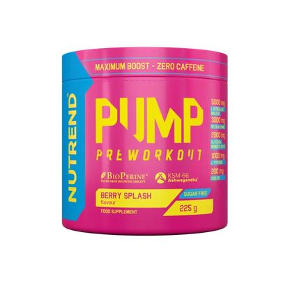 Pump Pre-workout without caffeine Nutrend 250g